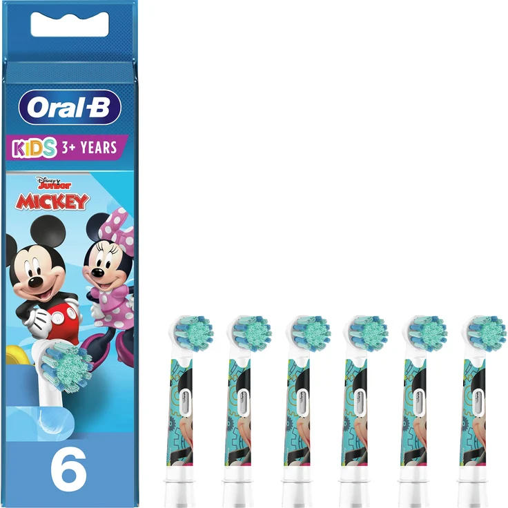 Oral-B, Zahnbürstenkopf, Kids Mickey (6 x) – Bild 1