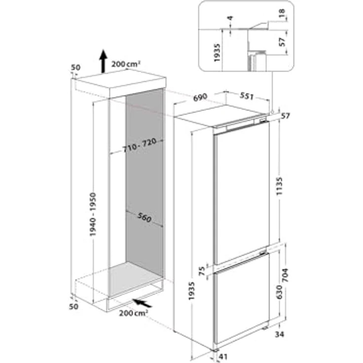 Bauknecht BNF70 400 Einbau-Kühl-Gefrierkombination, 24 Monate Basisgarantie, 10 Jahre Ersatzteilgarantie – Bild 11