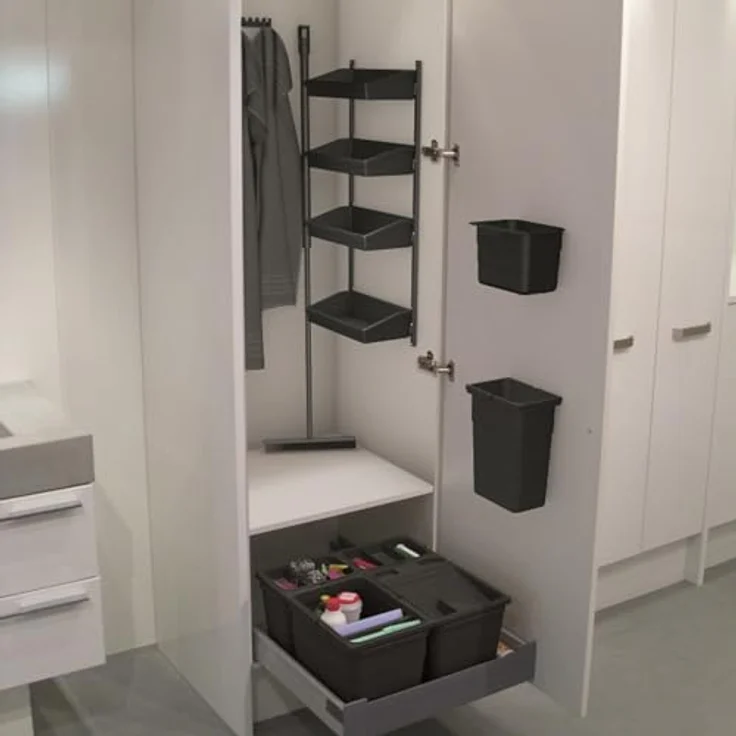 SOTECH BioBin Wandhalter anthrazit, praktische Halterung für Multifunktionsbehälter, Made in Germany – Bild 5
