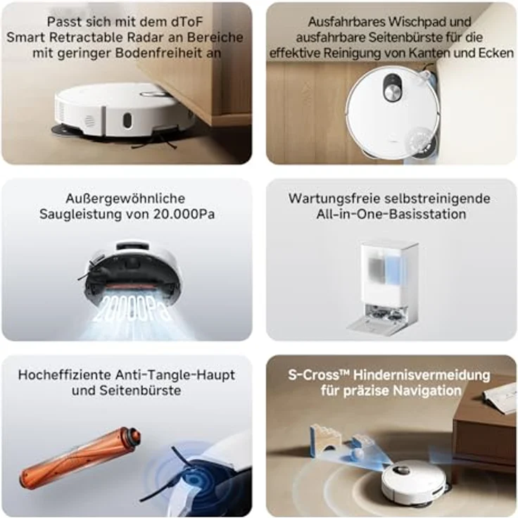 Xiaomi Robot Vacuum 5, Staubsauger-Roboter mit intelligenter Navigation und hoher Saugkraft, schwarz – Bild 2