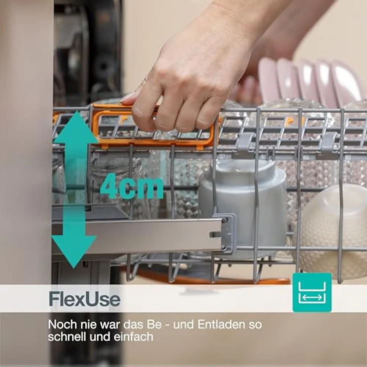GORENJE GI663B90X Geschirrspüler, teilintegrierbar, 39 dB (A), 16 Maßgedecke, Edelstahl innen – Bild 12
