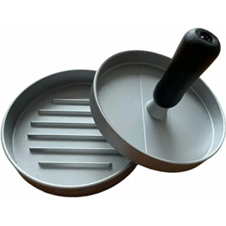 daniplus Hamburgerpresse aus Aluminiumguss, Burgerpresse Ø 11,9cm Burger Patty Former