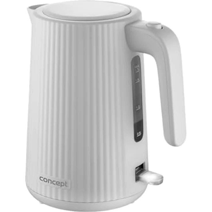 Concept RK2390 Wasserkocher, 1,7 l Volumen, Strix-Markenanschluss, weiß – Bild 1