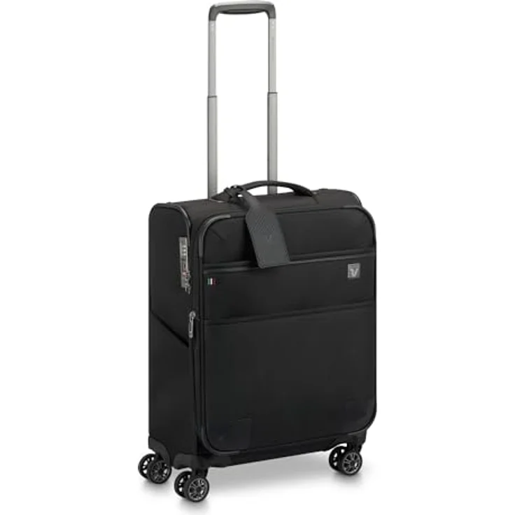 Roncato UNO Soft 3.0 Kabinen-Trolley 55x40x20/25 cm, erweiterbar, wasserabweisend, schwarz, 40 L, 2.85 kg – Bild 1