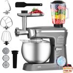 HOMELUX Küchenmaschine 3in1 Multifunktions Standmixer, 1000W, 6 Geschwindigkeiten, 6l Schüssel, Fleischwolf - Edelstahl - Preisvergleich