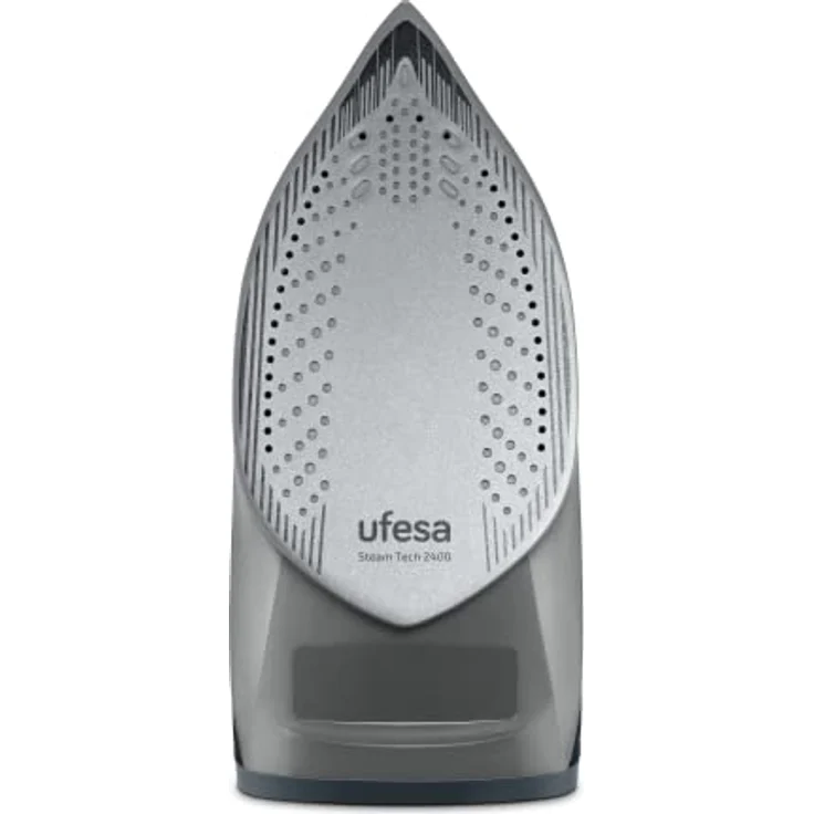 Ufesa Steam Tech 2400 Dampfbügeleisen, W, Dampfstoß, max. 120 g, Konstante 0 – 30 g/min, Keramik-Sohle, Doppel-Anti-Kalk-System, Anti-Tropf, Schwarz – Bild 2