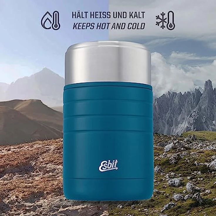 Esbit MAJORIS Edelstahl Thermobehälter, 1 L, Polar Blue – Bild 5