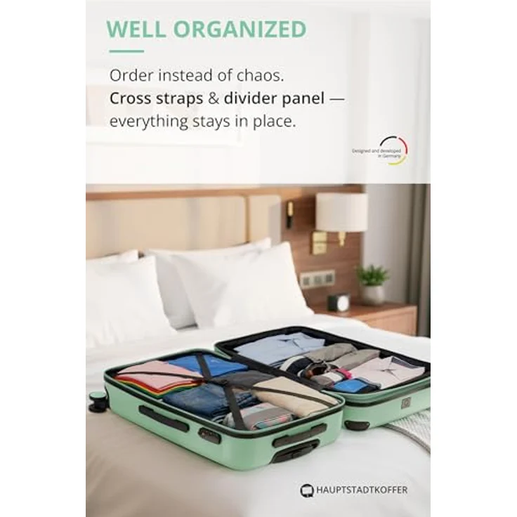Hauptstadtkoffer Spree Mittelgroßer Koffer Hartschale Trolley, 65 cm, TSA, 74 Liter, mint – Bild 8