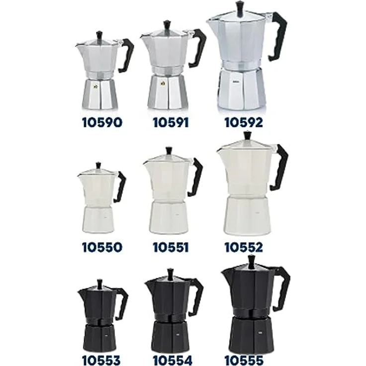 Kela 10591 Espressokocher, Für 6 Tassen, Aluminium, Italia – Bild 9