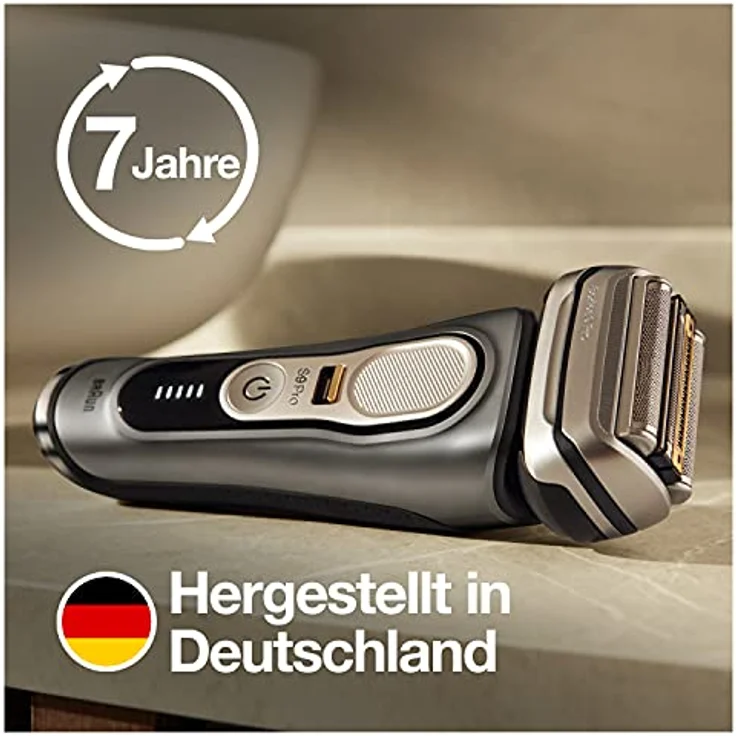 Braun Elektrorasierer Series 9 Pro 9465cc, Wet&Dry, ProLift Trimmer, 5-Stufen-Reinigungs- und Ladestation – Bild 2