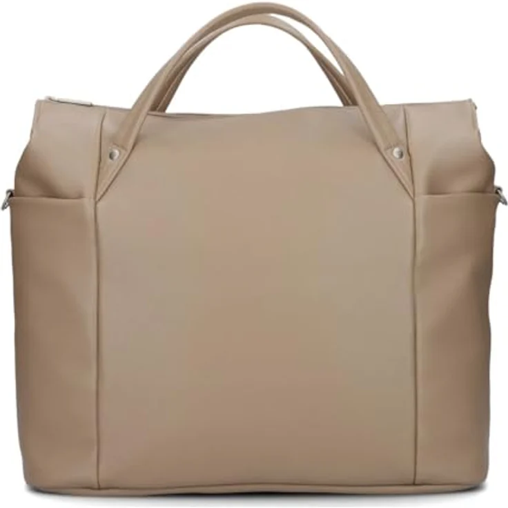 ZWEI Handtasche Pia PI160 Shopper, elegante Tote Bag aus weichem Kunstleder, braun, 49 x 16 x 36 cm – Bild 4