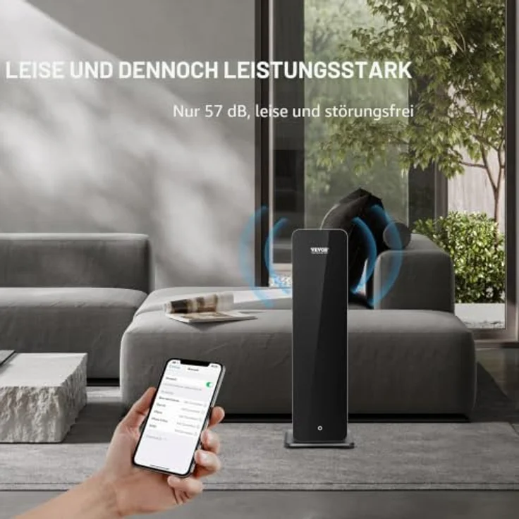 VEVOR Duftluftmaschine, 950 ml Bluetooth-Smart-Kaltluftdiffusor für ätherische Öle, 3000 Quadratfuß, bodenstehendes Aromatherapiegerät für große Räume und Büros – Bild 5