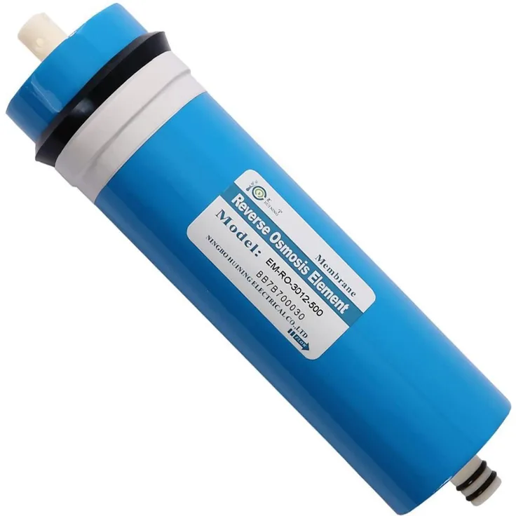 HUINING RO-Membran 500 GPD 3012-500 Trinkwasserfilter Ersatzkartusche, 7,6 x 30,5 cm, 0,0001 µm Filtrierungsgenauigkeit