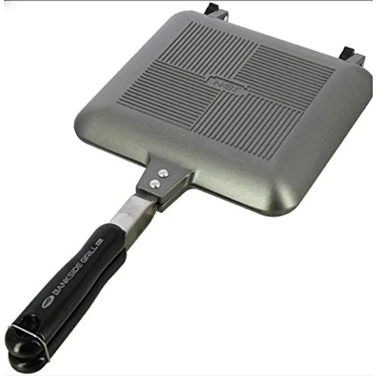 XXL Toastie Maker Sandwich Toaster für Gaskocher Sandwichmaker Camping Pfanne Rührei – Bild 2