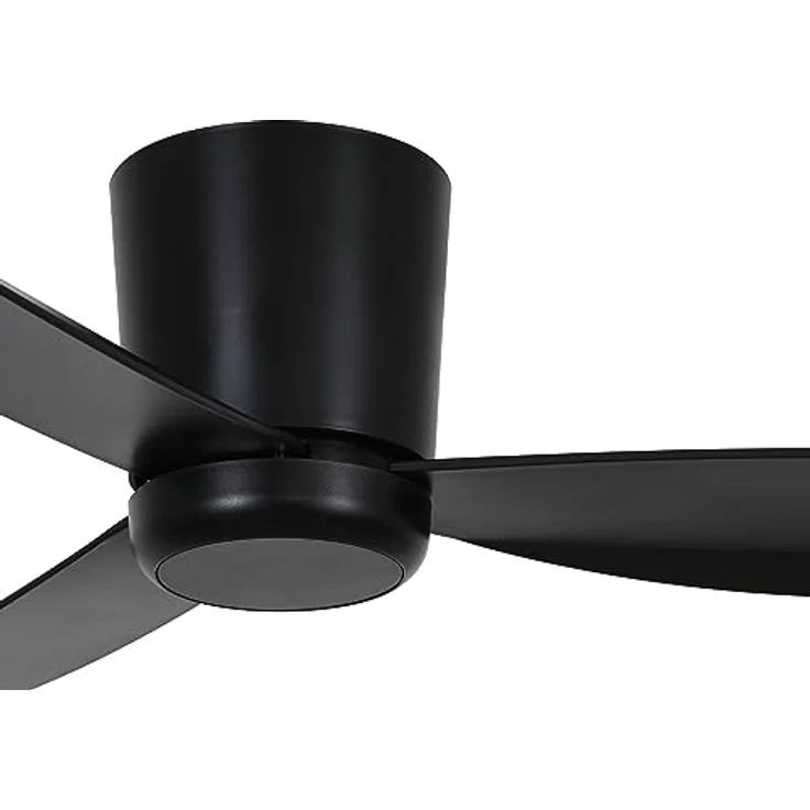 LUCCI AIR Array Deckenventilator mit 3 Flügeln, 6 Geschwindigkeiten, 137 cm Durchmesser, sehr leise und sparsam inkl. Fernbedienung und Leuchtmittel (Schwarz) – Bild 3