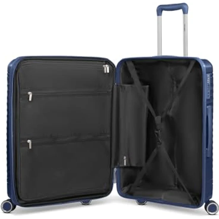 Picard Vienna 4 Rollen Kofferset 3-teilig, navy blue, mit Dehnfalte, 100% Polypropylen, Maße 50 cm x 29 cm x 74 cm – Bild 6