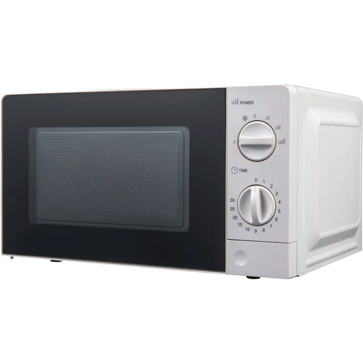 DESKI Mikrowelle DESKI Mikrowelle weiß 700 Watt Microwelle Drehteller Timer 6 Stufen