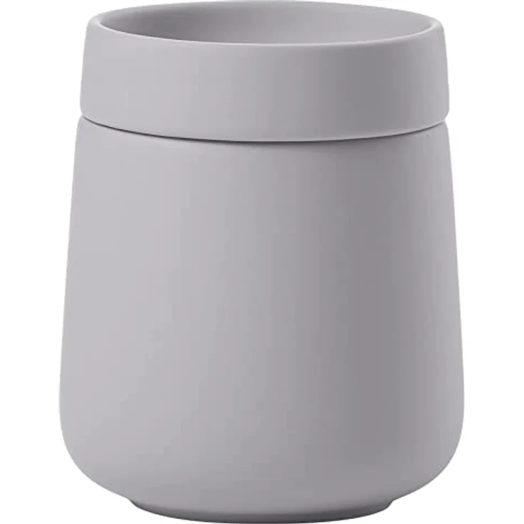 Zone Denmark Nova One, Vorratsdose aus Grauem Steingut, 0,29 l, mit Schmuckablage, 8,4 cm – Bild 1
