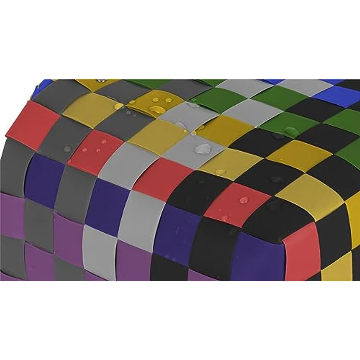 normani Einkaufstasche geflochten mit Henkeln, extra robuste Tragetasche 20L, Farbe Classic/Rainbow, aus 70% recyceltem Material – Bild 5