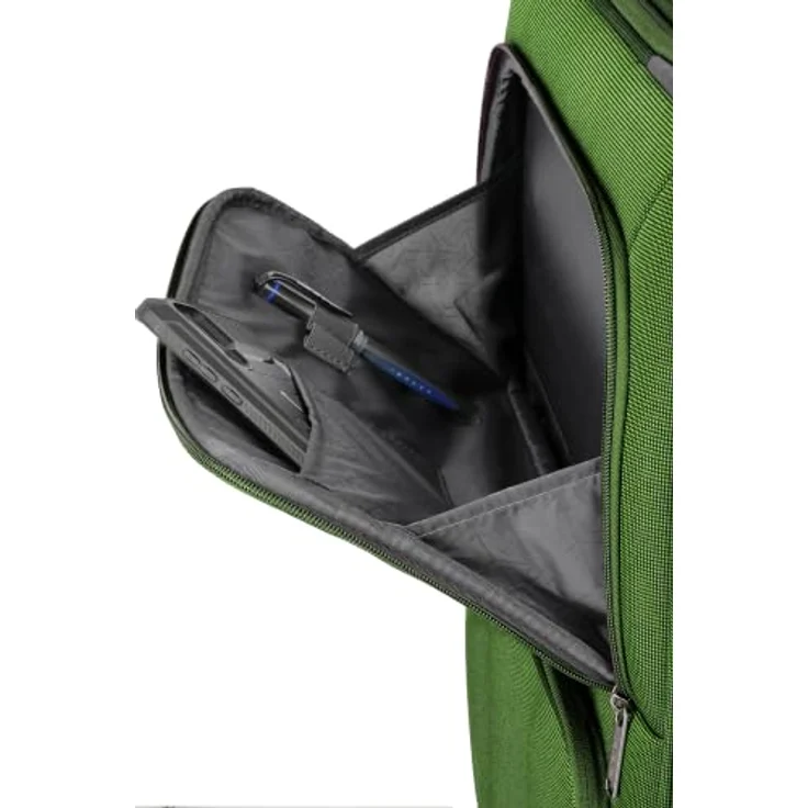 Travelite Cubis Trolley M 72 cm, 4 Rollen, grün, 100% Polyester – Bild 8