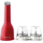 FinaMill FinaMill One sangria mit zwei FinaPod Pro Plus Batteriebetrieben, Pfeffermühle + Salzmühle