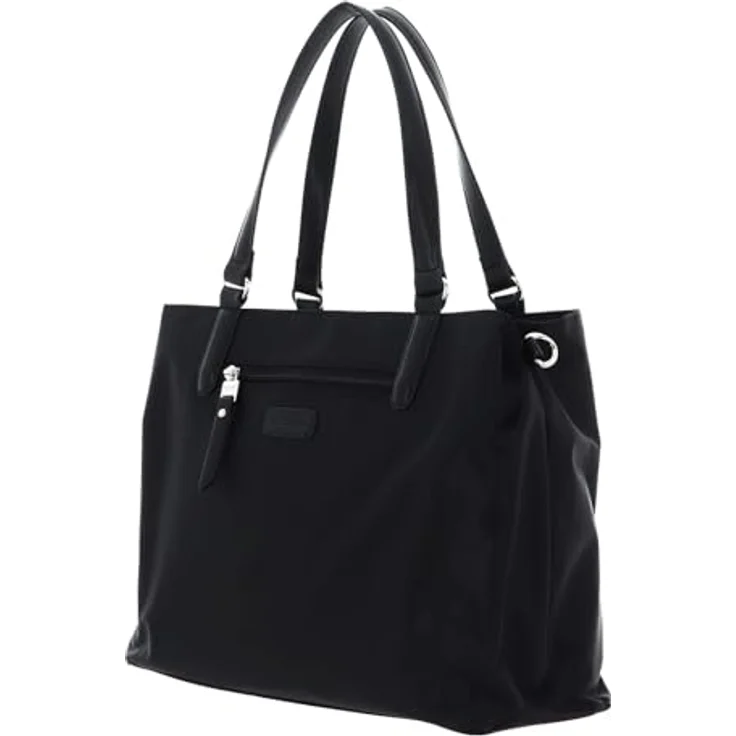 Picard Legere Shopper, stilvolle Tote Bag aus strapazierfähigem Nylon, Schwarz, 33 x 15 x 25 cm – Bild 4