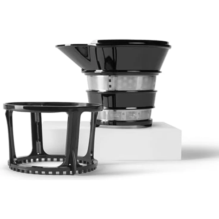 nutribullet NBJ500 Slow Juicer, Kaltentsafter mit 1,8 L Fruchtfleischbehälter, schwarzer Edelstahl, leiser Motor für effiziente Saftgewinnung – Bild 3