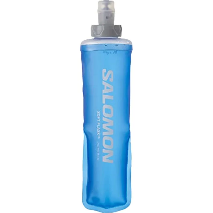 Salomon SOFT FLASK 250ml/8oz, klare blaue Trinkflasche aus Kunststoff