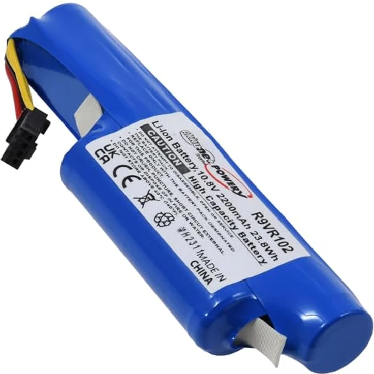 Powery Akku für Saugroboter Vileda VR102, Vileda VR ONE, 10,8V 2200mAh Li-Ion – Bild 2