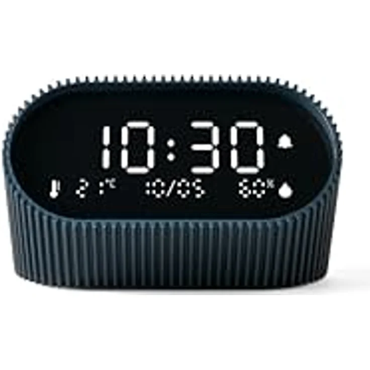 Lexon LR155OB3 Ray Clock, Digitalwecker mit Feuchtigkeits- und Temperaturanzeige, Ozeanblau – Bild 2