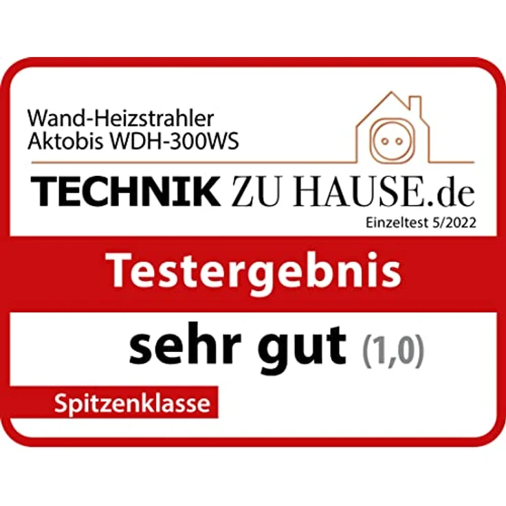 Aktobis Wand-Heizstrahler, Balkonheizer, Zeltheizer WDH-300WS (Schwarzmetallic + bis 3.000 Watt + Geringe Blendwirkung), Heizstrahler – Bild 9