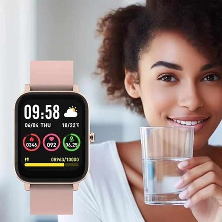 FOREVER Smartwatch Forevigo 3 SW-320, Rosagold, 1.7" 240x280 px Fitness Tracker, IP68 Wasserdicht, Pulsmesser, Schrittzähler – Bild 5