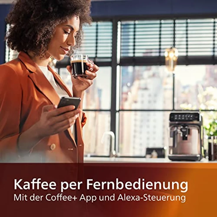 PHILIPS Series 3200 Kaffeevollautomat – WLAN-Konnektivität, LatteGo Milchsystem, 5 Kaffeespezialitäten, Mit App-Steuerung, Intuitives Touchdisplay, Silber – Bild 3