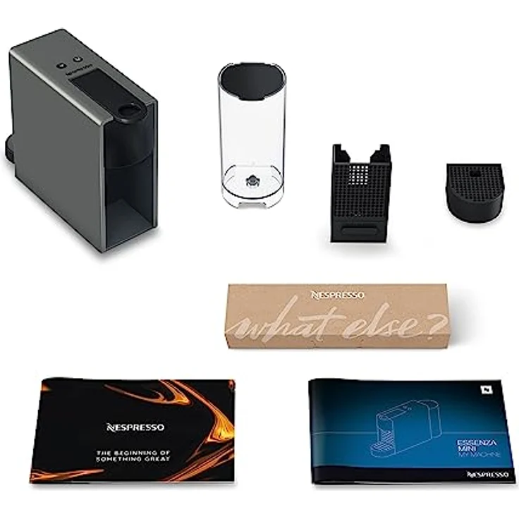 Krups Nespresso XN110B Essenza Mini Kaffeekapselmaschine, 1260 Watt, grau, 0,7 Liter – Bild 8
