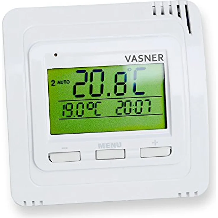 VASNER Funk Raumthermostat Unterputz Set VFTB-US für Infrarotheizungen, Elektroheizungen, weiß – Bild 3