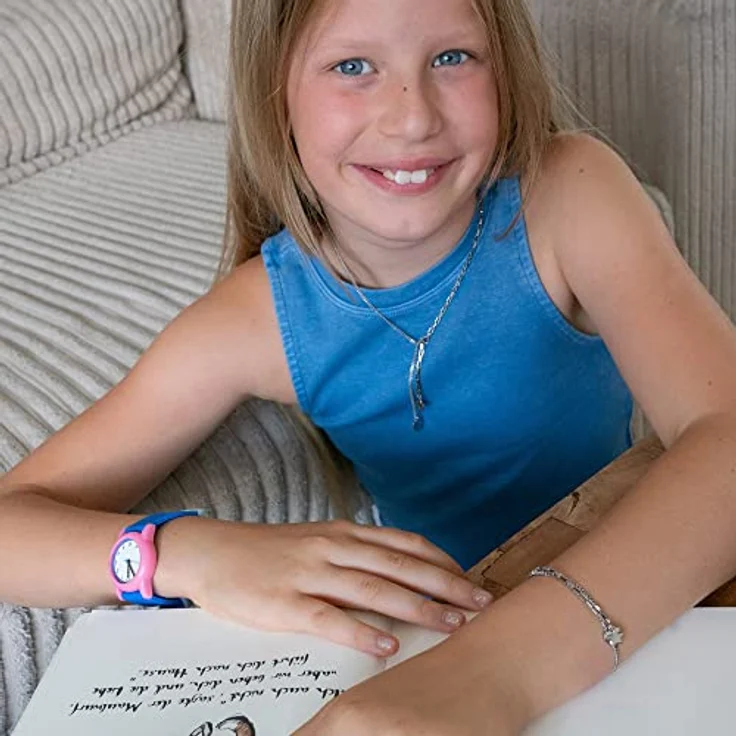 Cool Time Kids Armbanduhr mit Kunststoff Armband CT-0028-PQ, blau, Colorblocking-Design, japanisches Qualitätswerk – Bild 5