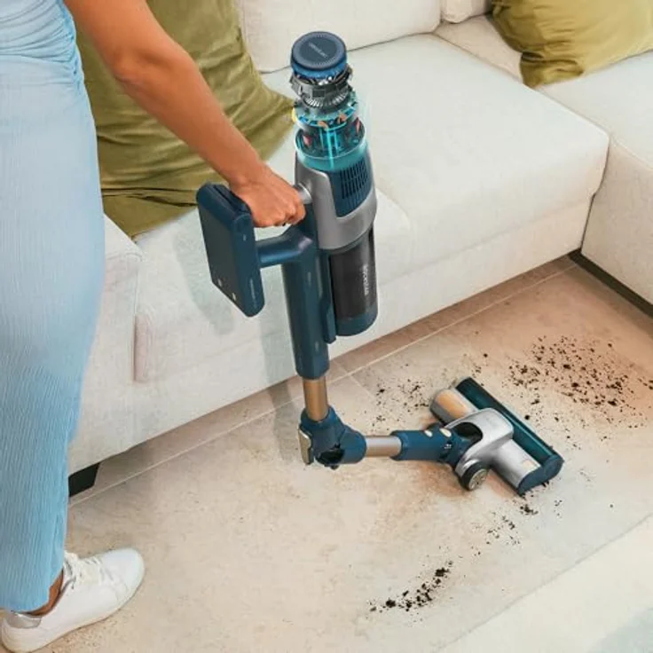 Cecotec Conga Rockstar 11500 Odyssey Station, Akku-Staubsauger 2 in 1 mit 850 Watt, blau – Bild 6