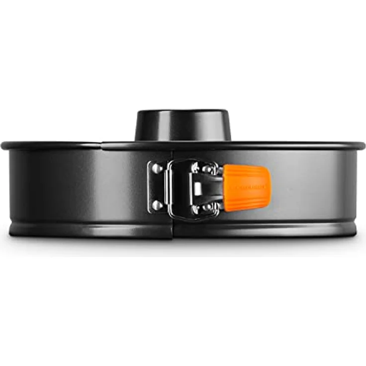 Le Creuset Antihaft Springform mit Rohrboden, Rund, Ø 26 cm, PFOA-frei, Sauerteigbeständig, Aus Karbonstahl gefertigt, Anthrazit-Orange – Bild 4