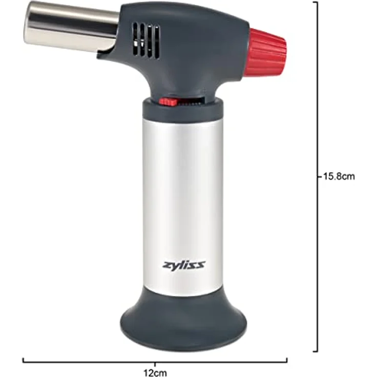 Zyliss E980202 Küchenbrenner, Silber/Schwarz, Kochwerkzeug zum Bräunen/Karamalisieren von Lebensmitteln, einfaches Nachfüllen – Bild 3