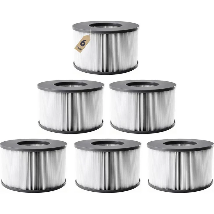 Ersatzfilter für MSpa Whirlpool Filter ab 2020, 6 Stück, hohe Filtrationsleistung, BPA- und bleifrei, kompatibel mit verschiedenen Modellen