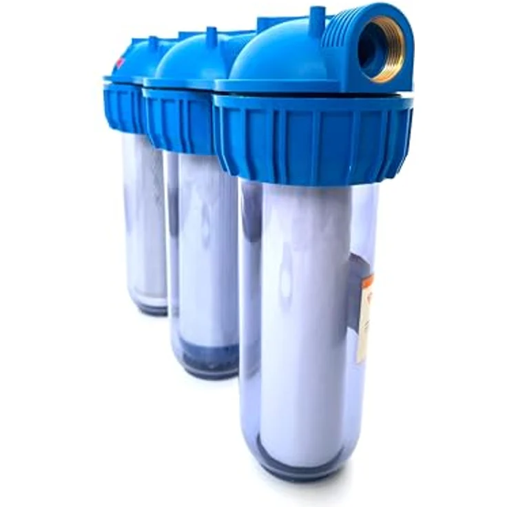 IBO 003482, Untertischwasserfilter, transparenter Kunststoff mit Hochleistungsfiltern, Blau – Bild 7