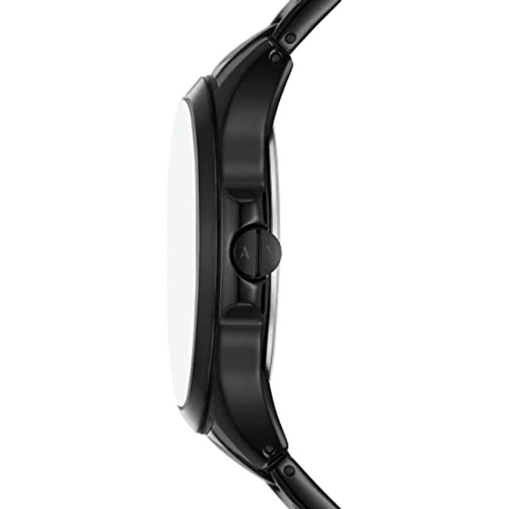 Armani Exchange Herrenuhr 3-Zeiger-Werk Datum Edelstahl schwarz, AX2450 – Bild 3