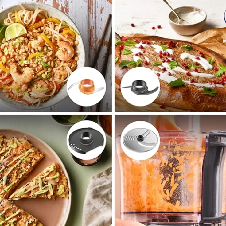 Kenwood FDP31.170GY, Universalzerkleinerer mit 800W Motor, grau, stapelbarer In-Bowl-Speicher, spülmaschinenfest – Bild 6