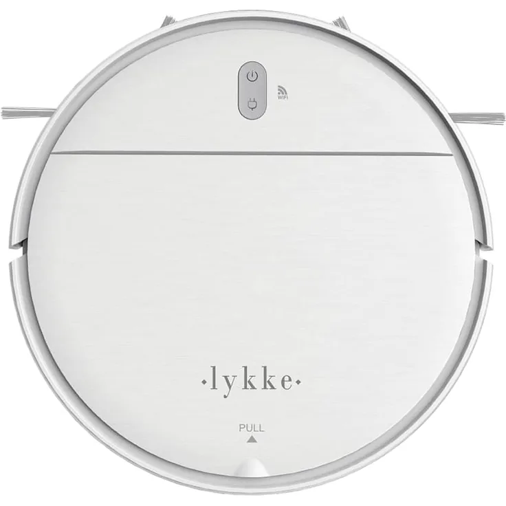 Lykke Saugroboter Pro 2000 V2, Weiß, mit Smartphone-Anbindung, HEPA-Filter und Wischfunktion