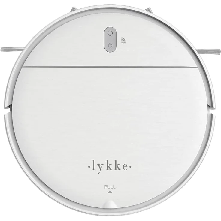Lykke Saugroboter Pro 2000 V2, Weiß, mit Smartphone-Anbindung, HEPA-Filter und Wischfunktion