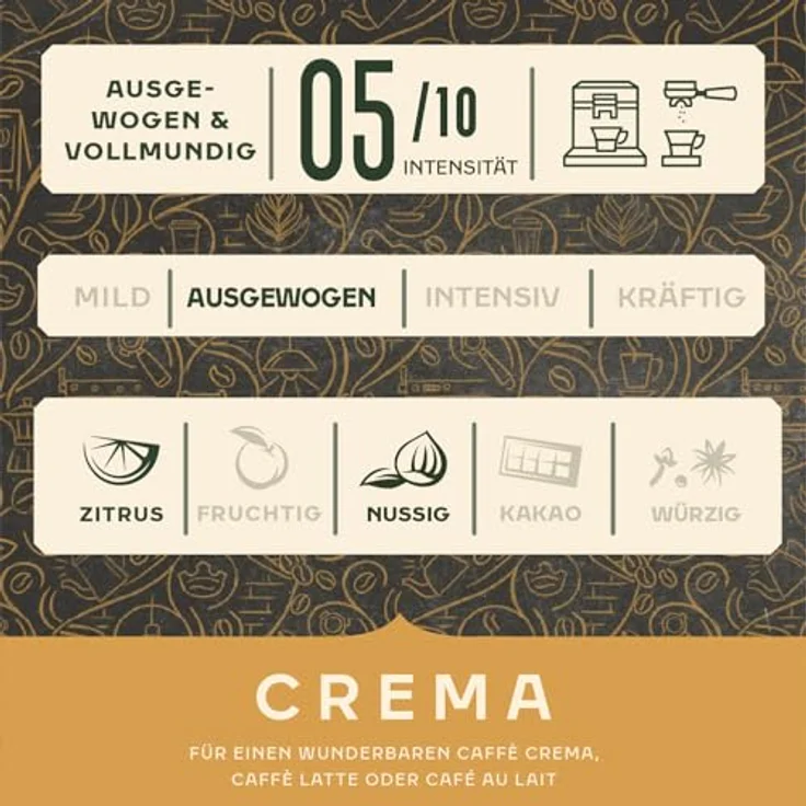Jacobs Barista Editions Crema, Bohnenkaffee, ganze Bohnen, Röstkaffee, Kaffeebohnen, 1000 g – Bild 4
