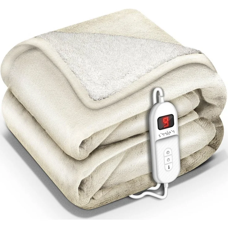 sinnlein Heizdecke mit Abschaltautomatik Elektrische Wärmedecke, mit 9 Temperaturstufen Kuscheldecke Bett, Sofa, Decke elektrisch mit Timer Digitalanzeige, 9 Temperaturstufen, Plüsch, 120 W, Timer-Funktion, Vorheizfunktion, waschbar bis 30°C - Preisvergleich