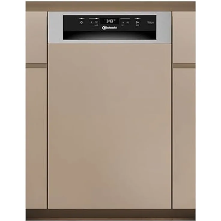 Bauknecht BK6PC11BS7A0 Geschirrspüler, teilintegrierbar, 11 Maßgedecke, 41 dB (A), C, mit PowerClean und ActiveDry