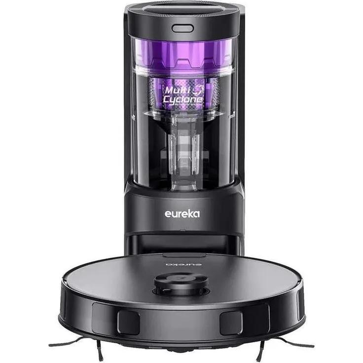 Eureka E10s Staubsaugerroboter, Nass- und Trockenreinigung, 3 Stunden Akkulaufzeit, 2 Liter Staubbehälter, Schwarz