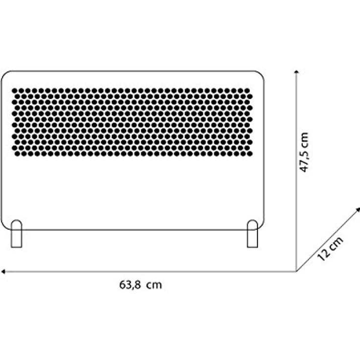 Olimpia Splendid 99552 Caleo T Konvektor Heizlüfter 2000 W mit Turbo-Funktion, 70 m³, Heizlüfter – Bild 5